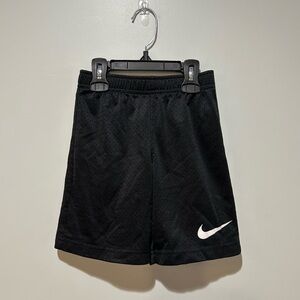 Nike Black Mesh Shorts with White Logo